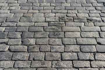 old stone road. background