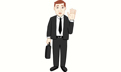 business man in black suit 