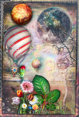 Bosco incantato e fiorito con volo di mongolfiere © Rosario Rizzo