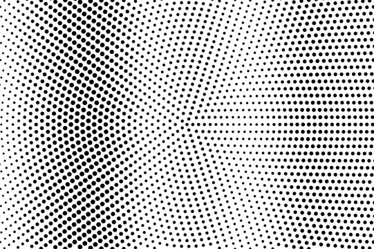 Black and white dotted halftone vector background. Frequent halftone pattern.