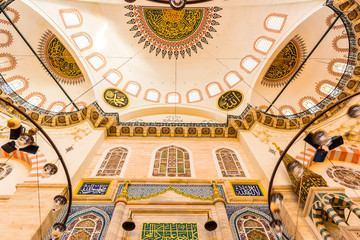 Interior decoration and artworks of Suleymaniye mosque