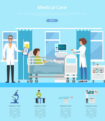 Medical Care Hospital Review Vector Illustration