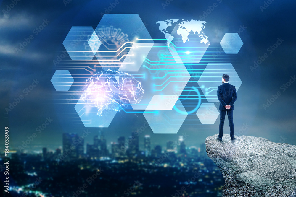 Canvas Prints artificial intelligence and mind concept