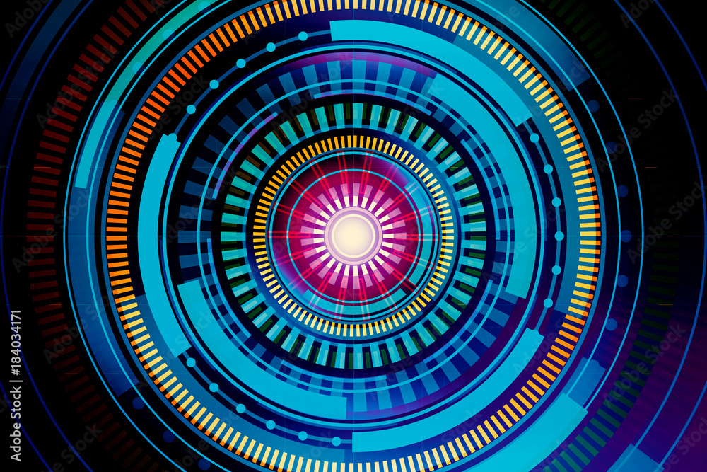 Poster round digital button texture