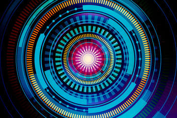 Round digital button texture