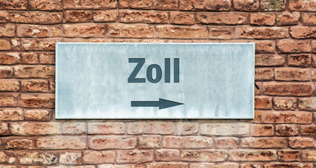 Schild 225 - Zoll