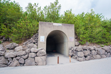 桜島の避難壕