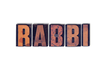 Rabbi Concept Isolated Letterpress Word