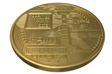 Bitcoin coin gold crypto currency