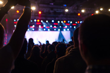 Naklejka premium christian music concert and worship