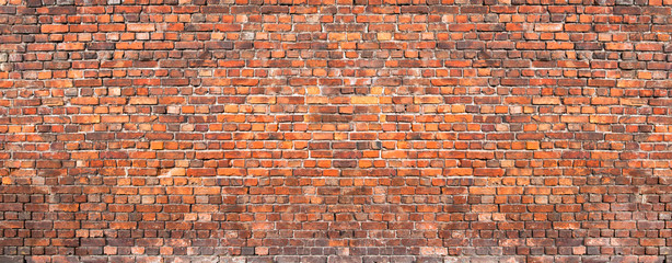 brick wall background, grunge texture brickwork old house