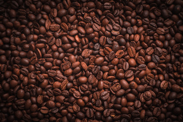 Coffee beans background