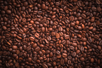 Coffee beans background