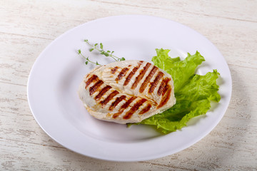 Grilled turkey steak