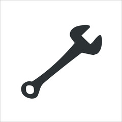 Wrench icon. Vector Illustration