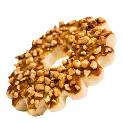 Round cookies with nuts