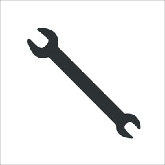 Wrench icon. Vector Illustration