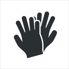 Fototapeta premium Leather gloves icon