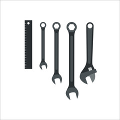 Ruler icon. Vector Illustration