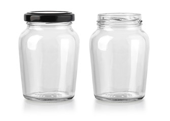 jam jar on white