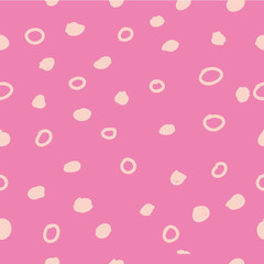 Seamless Pink Background : Circle and Big Dot, for backdrop, Cover, wrapping paper or other  