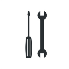 Screwdriver icon. Vector Illustration