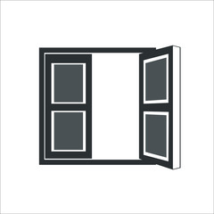 Window icon. Vector illustration