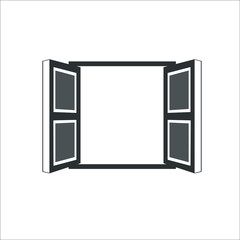 Window icon. Vector illustration