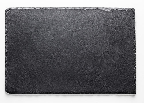 Каменная доска на белом фоне крупным планом