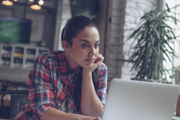 Working young girl