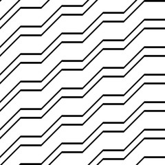 Design seamless monochrome zigzag pattern