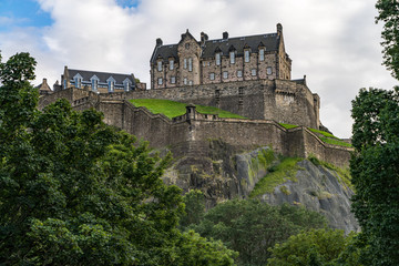 Fototapeta na wymiar Scenic view of Edinburgh Castle on Castle rock, Edinburgh, Scotland
