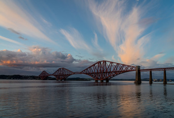 Naklejka premium The Forth Rail Bridge crossing between Fife and Edinburgh, Scotland