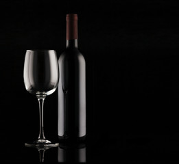 Bottle of red wine