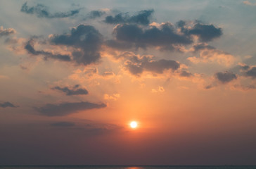 Fototapeta na wymiar Sky background on sunrise