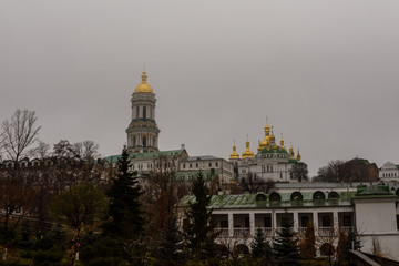 Fototapeta na wymiar View on a buildings of the Kiev Pechersk Lavra