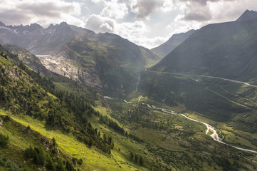 Naklejka premium Swiss landscapes