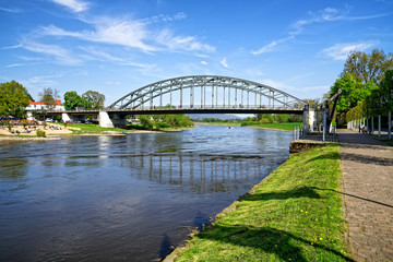 Weserbrücke in Rinteln, Deutschland