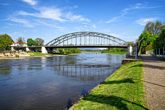 Weserbrücke in Rinteln, Deutschland