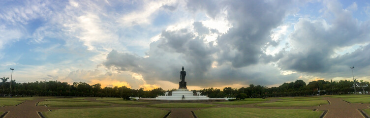 Phutthamonthon is a Buddhist park in the Phutthamonthon District, Nakhon Pathom Province of Thailand, west of Bangkok.