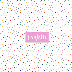 Seamless background with confetti design