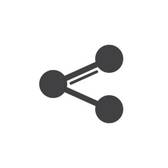 File share simple icon, filled flat sign, solid glyph pictogram. Connection symbol, vector illustration
