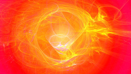 Mandala Fraktal abstrakt sphärisch bunt Kunst 