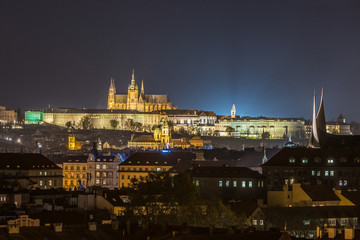 Scenic view of historical center Prague