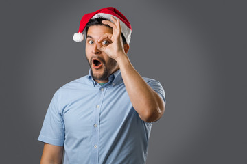 Man in red hat