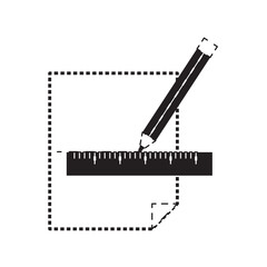 pencil and ruler icon