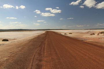 Impressions of unpaved outback roads of australia