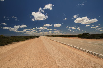 Impressions of unpaved outback roads of australia