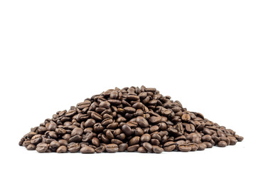 Coffee beans isolated on white background