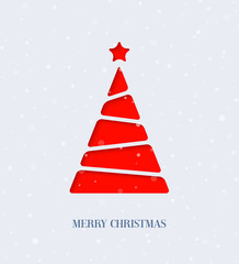 Paper cut Christmas tree.